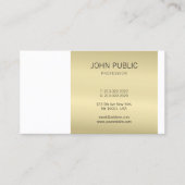 Elegant Gold Monogram Modern Design Professional Visitekaartje (Voorkant)