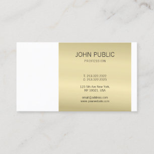 Elegant Gold Monogram Modern Design Professional Visitekaartje