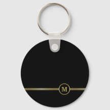 Elegant gold Monogram op zwart