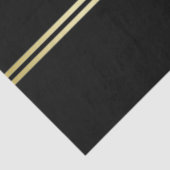 Elegant gold Monogram op zwart Tissuepapier (Detail)