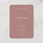 Elegant Gold Monogram Professional Moderne Sjabloo Visitekaartje (Achterkant)