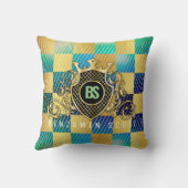 Elegant Gold Monogram Sierkussen (Achterkant)