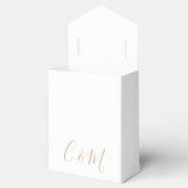 Elegant Gold Monogram Wedding Favor Box Bedankdoosjes (Geopend)