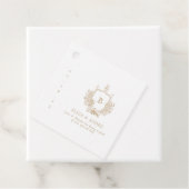 Elegant Gold Monogram Wedding voor Label (In situ)