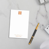 Elegant gold monogrammatica name gepersonaliseerd post-it® notes