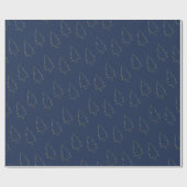 Elegant Gold Navy-kerstboompapier voor het ompakke Cadeaupapier (Vlak)