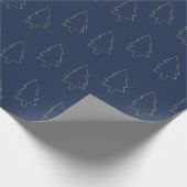 Elegant Gold Navy-kerstboompapier voor het ompakke Cadeaupapier (Hoek)