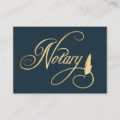 Elegant Gold & Navy Notional Loan Agent   Visitekaartje (Voorkant)
