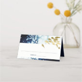 Elegant Gold Navy onderwater vis elke zondag Plaatskaartje (Achterkant)