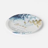 ELEGANT GOLD NAVY UNDERWATER FISCH BABY SHOWER PAPIEREN BORDJE (Gekanteld)