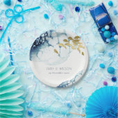 ELEGANT GOLD NAVY UNDERWATER ZEE VIS WEDING PAPIEREN BORDJE (Feest)