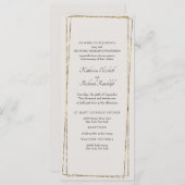 Elegant Gold Neutral Geometric Lijst Long Wedding (Voorkant / Achterkant)