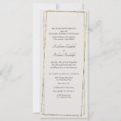 Elegant Gold Neutral Geometric Lijst Long Wedding (Voorkant)