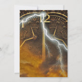 Elegant  Gold New Year Eve Party Kaart (Achterkant)