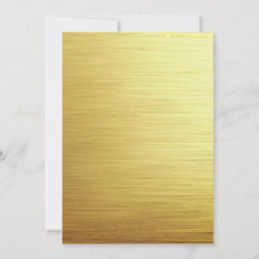 Elegant Gold New Year Uitnodiging voor Eve Party (Achterkant)