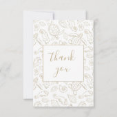 Elegant Gold Ocean Vrijgezellenfeest Hartelijk dan Bedankkaart (Voorkant)