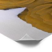 Elegant Gold Ochre Roos Stylish Weduwen Welcome Poster (Hoek)