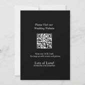 Elegant Gold op Black Save the Date Kaart (Achterkant)