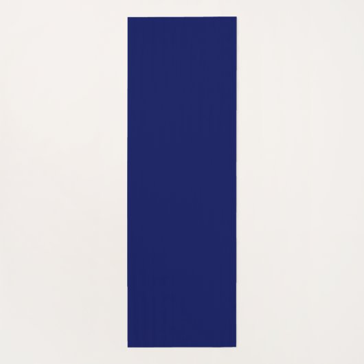 Elegant Gold op Deep Blue Floral Henna Mandala Yogamat (Achterkant)