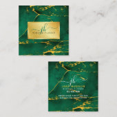 Elegant Gold op Gold Speckles minimalistisch 2,5 x Vierkante Visitekaartje (Voorkant / Achterkant)
