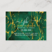 Elegant Gold op Gold Speckles minimalistisch 3,5 x Visitekaartje (Achterkant)