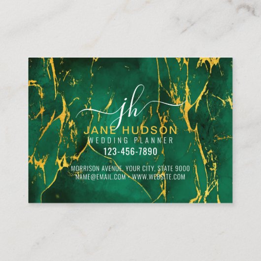 Elegant Gold op Gold Speckles minimalistisch 3,5 x Visitekaartje (Achterkant)