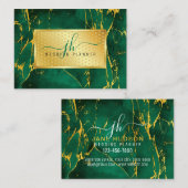 Elegant Gold op Gold Speckles minimalistisch 3,5 x Visitekaartje (Voorkant / Achterkant)