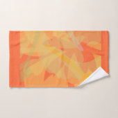 Elegant Gold Oranje Abstract Floral Bad Handdoek (Handdoek)