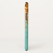 Elegant Gold Oranje Blauwgroen meisje Glitter Mono Case-Mate iPhone Case (Achterkant / rechts)