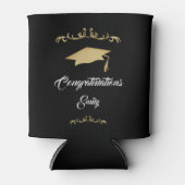 Elegant Gold Ornament Afstuderen Blikjeskoeler (Voorkant)