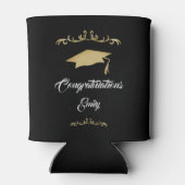 Elegant Gold Ornament Afstuderen Blikjeskoeler (Achterkant)