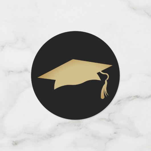 Elegant Gold Ornament Afstuderen Confetti (Kleine voorkant)