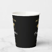 Elegant Gold Ornament Afstuderen Papieren Bekers (Links)
