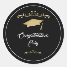 Elegant Gold Ornament Afstuderen