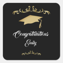 Elegant Gold Ornament Afstuderen