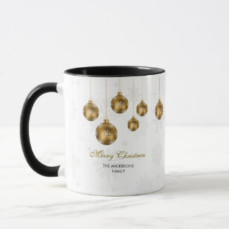 Elegant Gold Ornament Merry Christmas Mok