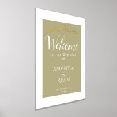 Elegant Gold Ornament Welkom Weddenschap Folie Afdrukken (Laagn)