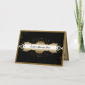 Elegant Gold Ornamental Banner Kaart (Voorkant)