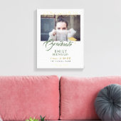 Elegant Gold Ornamenten Afstuderen Afstuderen Foto Canvas Afdruk (Insitu (Woonkamer))