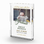 Elegant Gold Ornamenten Afstuderen Afstuderen Fotoblokken (Rechts)