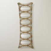 Elegant Gold Ornate Body Pillow Lichaamskussen (Voorkant Verticaal)