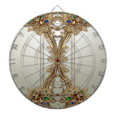 Elegant Gold Ornate Dartboard Dartbord (Voorkant)