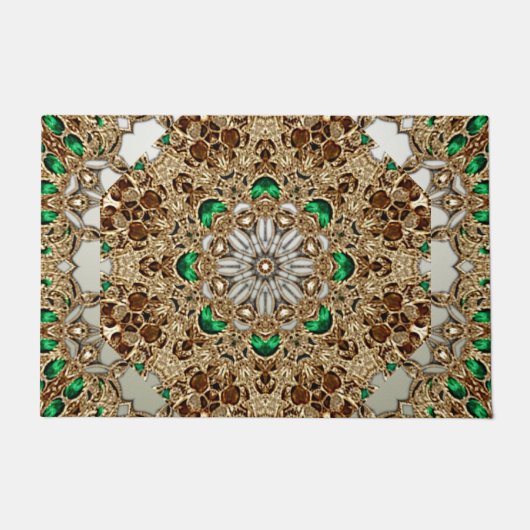 Elegant Gold Ornate Doormat Deurmat (Voorkant)