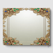 Elegant Gold Ornate Guest Book Gastenboek (Achterkant)