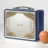 Elegant Gold Ornate Lunchbox (In situ)