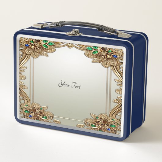 Elegant Gold Ornate Lunchbox (Voorkant)