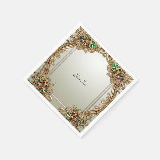 Elegant Gold Ornate Napkins Servet (Hoek)