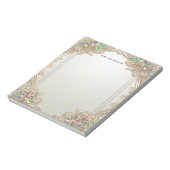 Elegant Gold Ornate Notepad Notitieblok (Linkerzijde)