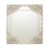 Elegant Gold Ornate Notepad Notitieblok (Voorkant)
