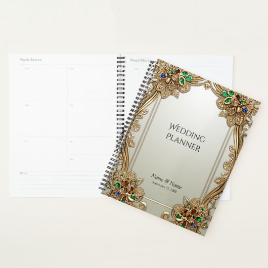 Elegant Gold Ornate Planner (Display)